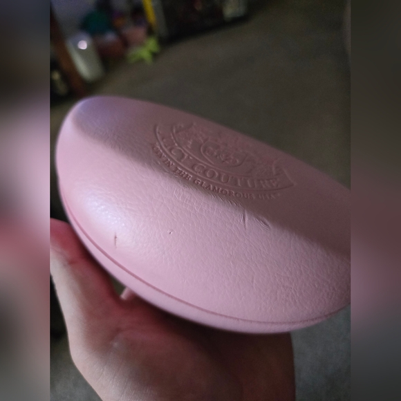 Juicy Couture Hard Glasses Case Eyeglasses Sunglasses Case Pink Authentic Empty - Picture 7 of 7